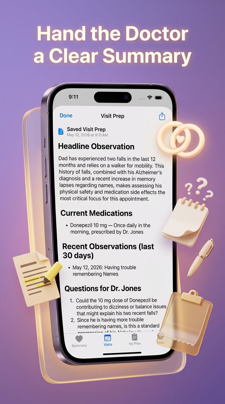 CareMynd — hand the doctor a clear summary